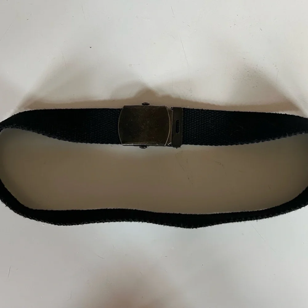 Boys Black Web Belt | Size: 4/5